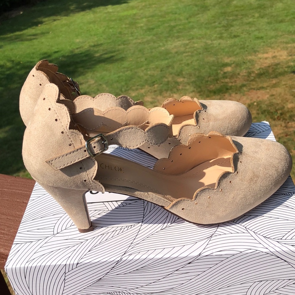 Chase + Chloe Nude Kimmy D’Orsay Pump-Size 9